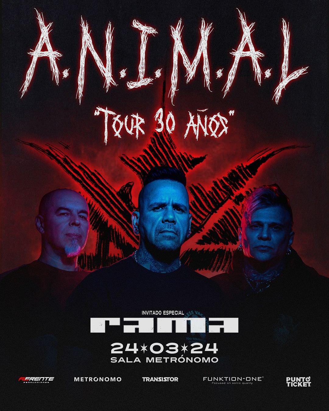 A.N.I.M.A.L. vuelve a Chile celebrando 30 años